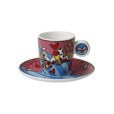 Goebel Romero Britto Tazza da caffè da collezione Smile da 0,1 l Goebel Romero Britto Tazza da caffè da collezione Smile da 0,1 l