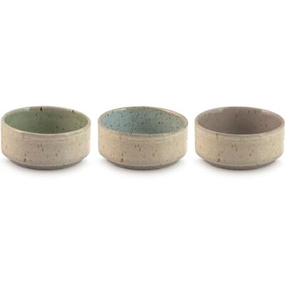 H&H Set 6 Ciotoline in Porcellana Yoko 8 cm – Colori Assortiti Verde, Azzurro e Tortora – Design Minimal – Coppette per Snack, Salse e Dessert – Adatte anche alla Ristorazione H&H Set 6 Ciotoline in Porcellana Yoko 8 cm – Colori Assortiti Verde, Azzurro e Tortora – Design Minimal – Coppette per Snack, Salse e Dessert – Adatte anche alla Ristorazione
