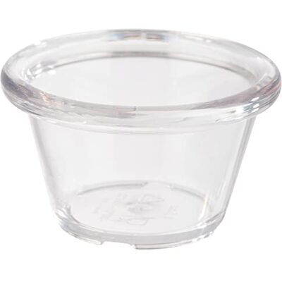 APS Set di 12 ciotole in plastica, Ø 6 cm, altezza 3,5 cm, trasparente APS Set di 12 ciotole in plastica, Ø 6 cm, altezza 3,5 cm, trasparente