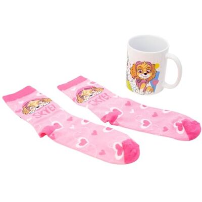 Stor Set Tazza Ceramica 325ml e Calzini Paw Patrol Confezione Regalo Colazione e Accessorio Tessile per Bambini Stor Set Tazza Ceramica 325ml e Calzini Paw Patrol Confezione Regalo Colazione e Accessorio Tessile per Bambini
