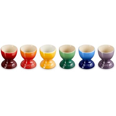 LE CREUSET Set di 6 portauova in gres Rainbow LE CREUSET Set di 6 portauova in gres Rainbow
