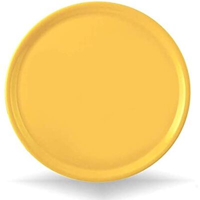 Saturnia Piatto da Pizza Piatto per Pizza Napoli in Porcellana Colore 33cm (Giallo) Saturnia Piatto da Pizza Piatto per Pizza Napoli in Porcellana Colore 33cm (Giallo)