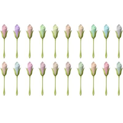 Qubnydg 20 Pezzi Portatovaglioli a Forma, Fiori Porta Tovaglioli da Tavolo Portatovaglioli a Fiore e Tulipano Twist, Portatovagliolis con Stelo di Fiori Artigianale, per Tavoli di Nozze e Cene Qubnydg 20 Pezzi Portatovaglioli a Forma, Fiori Porta Tovaglioli da Tavolo Portatovaglioli a Fiore e Tulipano Twist, Portatovagliolis con Stelo di Fiori Artigianale, per Tavoli di Nozze e Cene