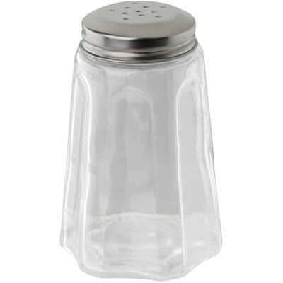 FMprofessional Saliera in vetro/acciaio INOX, 280 ml, trasparente, argento FMprofessional Saliera in vetro/acciaio INOX, 280 ml, trasparente, argento