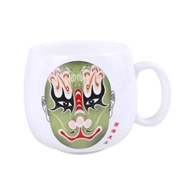 lachineuse GRANDE TAZZA COLLEZIONE Opera di Pechino Maschera Verde lachineuse GRANDE TAZZA COLLEZIONE Opera di Pechino Maschera Verde