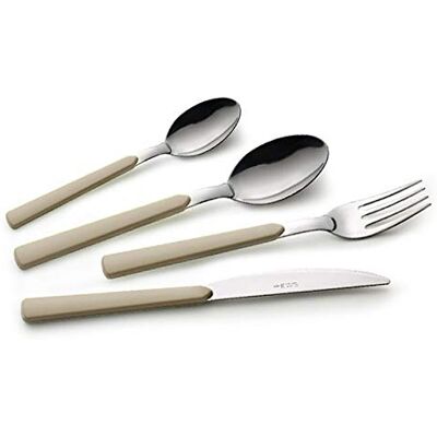 eme Set da 24 Posate in Acciaio Inox (AISI430) Stile Contemporaneo Sky Sabbia eme Set da 24 Posate in Acciaio Inox (AISI430) Stile Contemporaneo Sky Sabbia