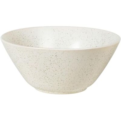 Broste Copenhagen Nordic Vanilla Ciotola in gres color crema screziata, dimensioni: 25 x 25 x 11 cm Broste Copenhagen Nordic Vanilla Ciotola in gres color crema screziata, dimensioni: 25 x 25 x 11 cm