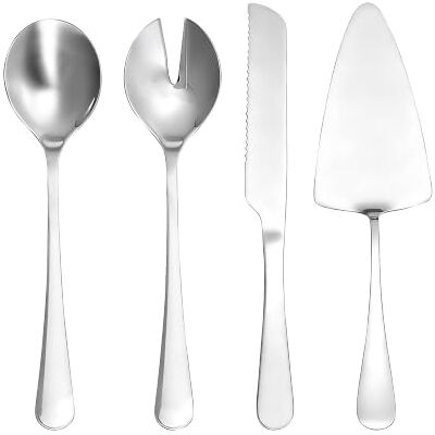 Tognana Pauline, set 4 posate da portata, acciaio inox, argento Tognana Pauline, set 4 posate da portata, acciaio inox, argento