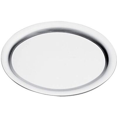 PIAZZA Vassoio Ovale da Bar in Acciaio Inox 26Cm PIAZZA Vassoio Ovale da Bar in Acciaio Inox 26Cm