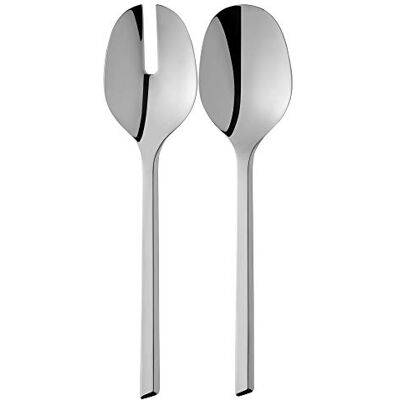 WMF Kineo Posate insalata 1 paio 25 cm, acciaio inox lucido, Cromargan protect, posate da tavola, lavabili in lavastoviglie WMF Kineo Posate insalata 1 paio 25 cm, acciaio inox lucido, Cromargan protect, posate da tavola, lavabili in lavastoviglie