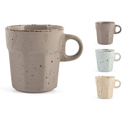 Home Countrychic Set 6 Tazzine Tè Gres, 190cc Home Countrychic Set 6 Tazzine Tè Gres, 190cc