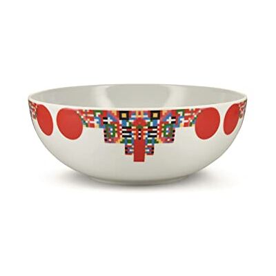 Alessi Holyhedrics Ciotola per Dolci o Frutta Secca in Porcellana Decorata con Decalcomania Applicata a Mano, Multicolore Alessi Holyhedrics Ciotola per Dolci o Frutta Secca in Porcellana Decorata con Decalcomania Applicata a Mano, Multicolore