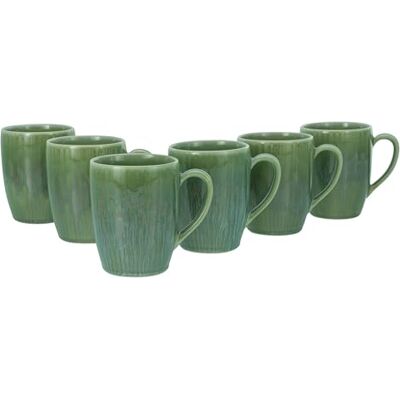 Creatable , Serie Sea Breeze Set di stoviglie da 6 pezzi, in gres porcellanato, lavabile in lavastoviglie e microonde, made in Europe Creatable , Serie Sea Breeze Set di stoviglie da 6 pezzi, in gres porcellanato, lavabile in lavastoviglie e microonde, made in Europe
