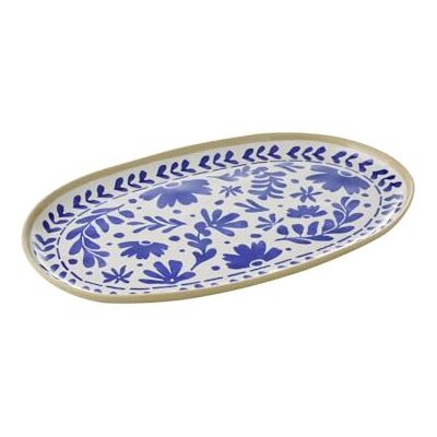 APS Vassoio FLORYN Melamina blu/bianco-beige, 40,5 x 24,5 cm, impilabile APS Vassoio FLORYN Melamina blu/bianco-beige, 40,5 x 24,5 cm, impilabile