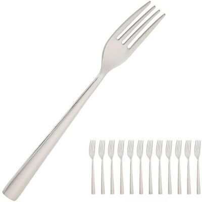 Levitantes Forchetta tavolo elegante 200 mm, acciaio inossidabile, scatola da 12 pezzi. Progettato per: uso quotidiano per pasti e cene. Levitantes Forchetta tavolo elegante 200 mm, acciaio inossidabile, scatola da 12 pezzi. Progettato per: uso quotidiano per pasti e cene.