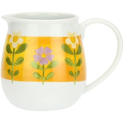 THUN , Caraffa in Porcellana Decorata a Mano con Motivi Floreali, Linea Florianne, Idea Regalo, Ø 15 cm, 6.5 cm h THUN , Caraffa in Porcellana Decorata a Mano con Motivi Floreali, Linea Florianne, Idea Regalo, Ø 15 cm, 6.5 cm h