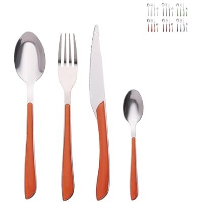 Galileo Casa louvre posate 24 pz arancio Galileo Casa louvre posate 24 pz arancio