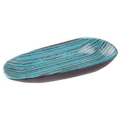 APS Piatto CANCUN, melamina, 34x15,5 cm, turchese/marrone APS Piatto CANCUN, melamina, 34x15,5 cm, turchese/marrone