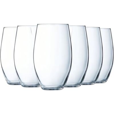 Chef & Sommelier Cheer Up Collection 6 bicchieri alti, 37 cl, trasparenti, moderni e contemporanei, made in France confezione rinforzata, adatta alla vendita online. Chef & Sommelier Cheer Up Collection 6 bicchieri alti, 37 cl, trasparenti, moderni e contemporanei, made in France confezione rinforzata, adatta alla vendita online.