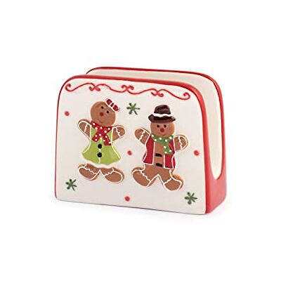 H&H Gingerbread Porta Tovaglioli, Ceramica H&H Gingerbread Porta Tovaglioli, Ceramica