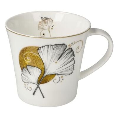 Goebel Tazza da caffè/tè Ginkgo bianco Lotus Yin Yang Goebel Tazza da caffè/tè Ginkgo bianco Lotus Yin Yang