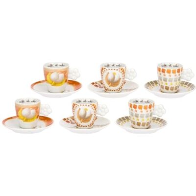 THUN Set 6 Tazzine Espresso con piattino, Collezione Tulipani THUN Set 6 Tazzine Espresso con piattino, Collezione Tulipani