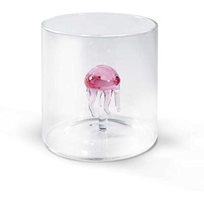 Western Digital Bicchiere in vetro borosilicato. Capacità 250 ml. Decoro medusa. Western Digital Bicchiere in vetro borosilicato. Capacità 250 ml. Decoro medusa.