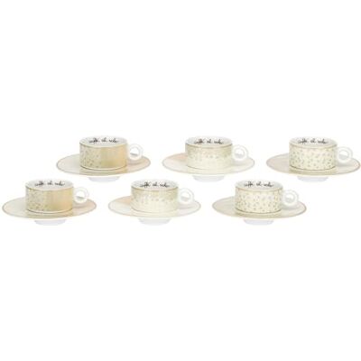 THUN Set 6 tazzine espresso in porcellana Iconic Elegance Porcellana, Tazzina D 6,5cm x H 4,7cm, Piattino D 12,8cm THUN Set 6 tazzine espresso in porcellana Iconic Elegance Porcellana, Tazzina D 6,5cm x H 4,7cm, Piattino D 12,8cm