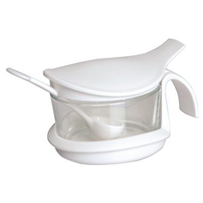 Contenitore Formaggio e Zucchero Excelsa - Plastica - 0,35L - Bianco Contenitore Formaggio e Zucchero Excelsa - Plastica - 0,35L - Bianco