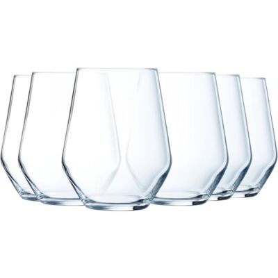 Luminarc Collezione Vinetis 6 bicchieri alti 40 cl Design moderno ed elegante Made in France Confezione rinforzata Luminarc Collezione Vinetis 6 bicchieri alti 40 cl Design moderno ed elegante Made in France Confezione rinforzata