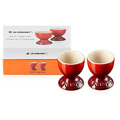 LE CREUSET Set 2 porta uovo in gres vetrificato, 0.04 L, Ciliegia LE CREUSET Set 2 porta uovo in gres vetrificato, 0.04 L, Ciliegia