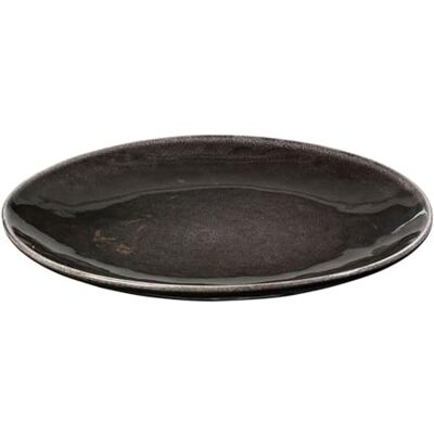 Broste Copenhagen Piatto Nordic Coal, in gres Broste Copenhagen Piatto Nordic Coal, in gres