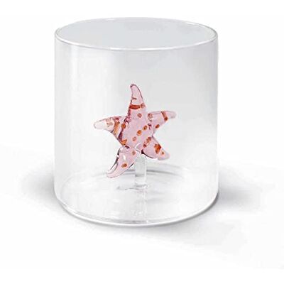 Western Digital Bicchiere in vetro borosilicato. Capacità 250 ml. Decoro stella marina. Western Digital Bicchiere in vetro borosilicato. Capacità 250 ml. Decoro stella marina.