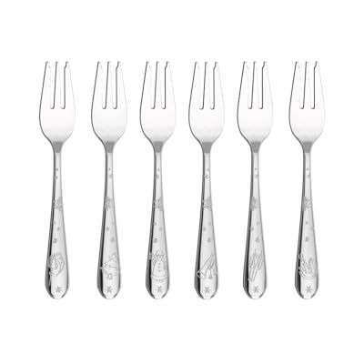 Villeroy & Boch Toy’s Delight set di forchettine da dolce 6 pezzi argento, lavabile in lavastoviglie, posate in platino, set posate per 6 persone, forchette dessert, forchette piccole, acciaio inox Villeroy & Boch Toy’s Delight set di forchettine da dolce 6 pezzi argento, lavabile in lavastoviglie, posate in platino, set posate per 6 persone, forchette dessert, forchette piccole, acciaio inox