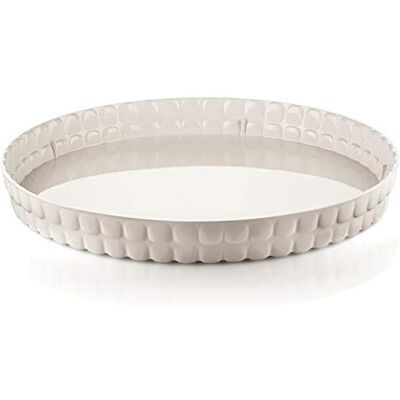 Guzzini Tiffany, Vassoio Tondo Bianco Latte, Ø 35,6 x h4 cm 01156 Guzzini Tiffany, Vassoio Tondo Bianco Latte, Ø 35,6 x h4 cm 01156