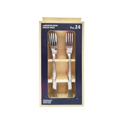 DRW Forchetta Pesce Acciaio Inox 24 Pezzi Taglia Unica DRW Forchetta Pesce Acciaio Inox 24 Pezzi Taglia Unica