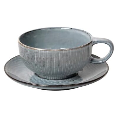 Broste Copenhagen Nordic Sea Tazza con piattino, in grès, 25 ml Broste Copenhagen Nordic Sea Tazza con piattino, in grès, 25 ml