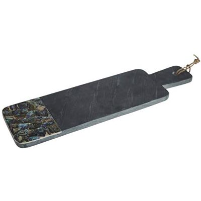 PREMIER Housewares Vassoio da portata in marmo, grande, colore: Nero ardesia – Paua Shell PREMIER Housewares Vassoio da portata in marmo, grande, colore: Nero ardesia – Paua Shell