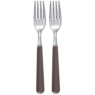 Excelsa Set Forchette in Acciaio Inox, Grigio, 2 Pezzi Excelsa Set Forchette in Acciaio Inox, Grigio, 2 Pezzi