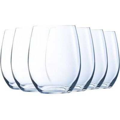 Luminarc Collezione Menades – Set da 6 bicchieri da acqua 36 cl in vetro cristallino – per acqua, succhi, cocktail e bibite fredde – lavabili in lavastoviglie, fabbricati in Francia Luminarc Collezione Menades – Set da 6 bicchieri da acqua 36 cl in vetro cristallino – per acqua, succhi, cocktail e bibite fredde – lavabili in lavastoviglie, fabbricati in Francia