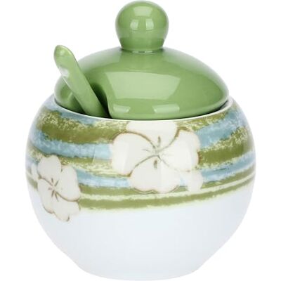 THUN Zucchiera con cucchiaino, Oasi Porcellana 12cm cucchiaino: 13cm THUN Zucchiera con cucchiaino, Oasi Porcellana 12cm cucchiaino: 13cm