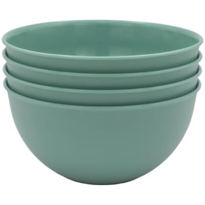 Berlona Set Insalatiere 4x 5 L Plastica impilabili Salvia Berlona Set Insalatiere 4x 5 L Plastica impilabili Salvia