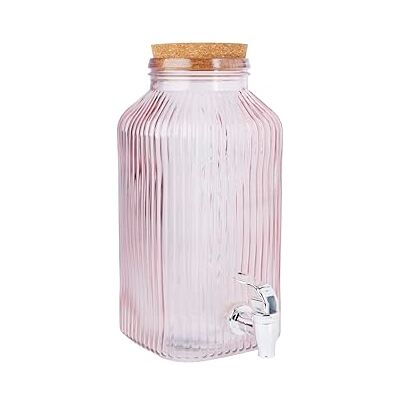 Cosy & Trendy Distributore di succo di frutta in vetro , rosa, 3,35 L Cosy & Trendy Distributore di succo di frutta in vetro , rosa, 3,35 L