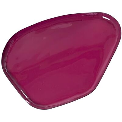DRW Set di 2 vassoi in metallo smaltato in rosa scuro 23x31x2 cm DRW Set di 2 vassoi in metallo smaltato in rosa scuro 23x31x2 cm