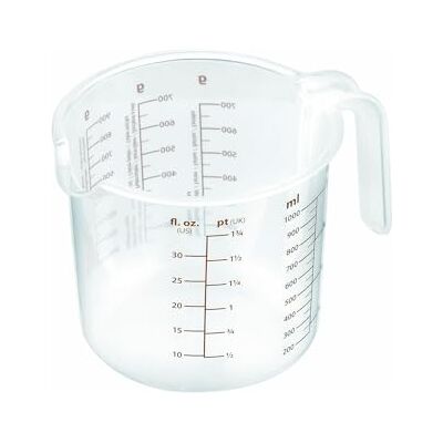 Avilia Dosatore Graduato con Beccuccio Versatore e Manico Brocca Multifunzione per Liquidi e Solidi, Scala in Grammi e Litri, BPA Free, Lavabile in Lavastoviglie, in Plastica, 1L Avilia Dosatore Graduato con Beccuccio Versatore e Manico Brocca Multifunzione per Liquidi e Solidi, Scala in Grammi e Litri, BPA Free, Lavabile in Lavastoviglie, in Plastica, 1L
