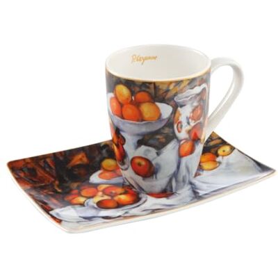 Goebel Artis Orbis Paul Cezanne Stillleben Tazza con piattino in porcellana fine 19,5 x 13,5 x 12 cm, 0,4 l Goebel Artis Orbis Paul Cezanne Stillleben Tazza con piattino in porcellana fine 19,5 x 13,5 x 12 cm, 0,4 l
