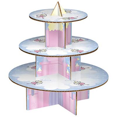 PREMIER Housewares Castello Fatato Supporto per Torta, 3 Livelli, Cartone PREMIER Housewares Castello Fatato Supporto per Torta, 3 Livelli, Cartone