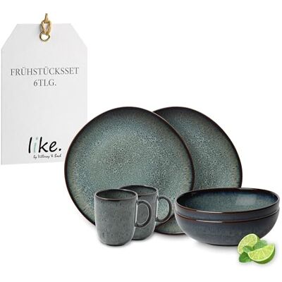 Villeroy & Boch Lave Set di Piatti - 6 Pezzi Villeroy & Boch Lave Set di Piatti - 6 Pezzi