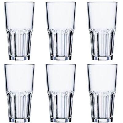 Arcoroc Granity FH31 Long drink bicchieri impilabile 310ml, senza contrassegno di riempimento, 6 Bicchieri Arcoroc Granity FH31 Long drink bicchieri impilabile 310ml, senza contrassegno di riempimento, 6 Bicchieri