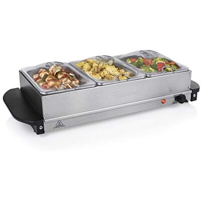 Scaldavivande Tristar BP-6283 - Acciaio inox nero Scaldavivande Tristar BP-6283 - Acciaio inox nero